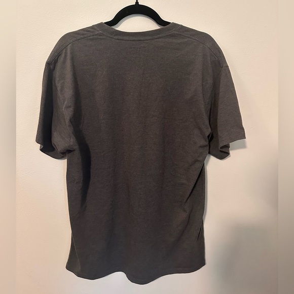 Champion Size L Dark Gray Logo Tee - Picture 6 of 6